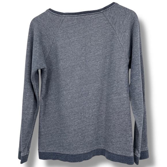 Everlane The Crew Pullover Sweatshirt Cotton Women’s M Blue Marled Loungewear - Picture 2 of 6